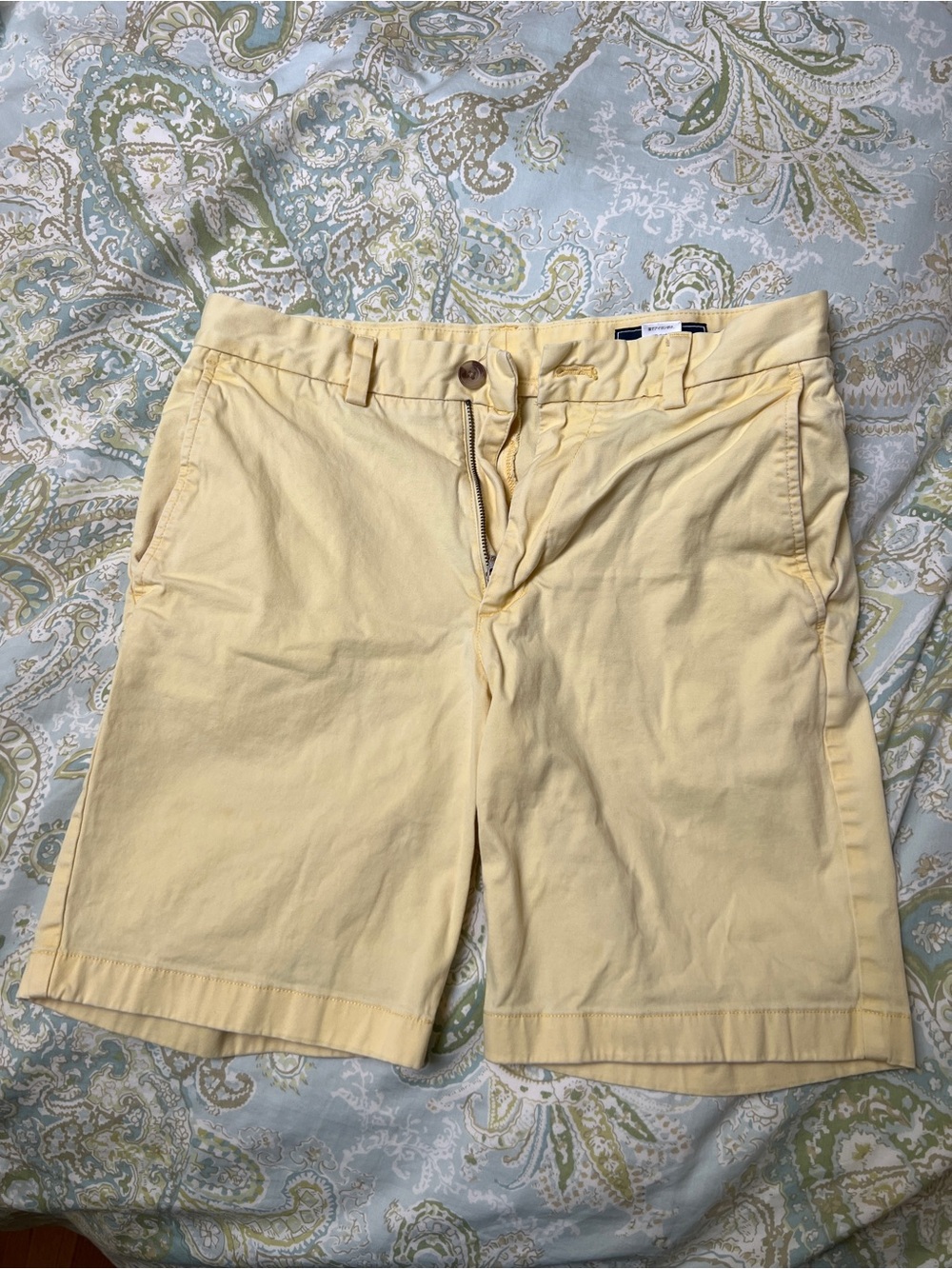Men's Yellow Club Shorts - Classic Casual